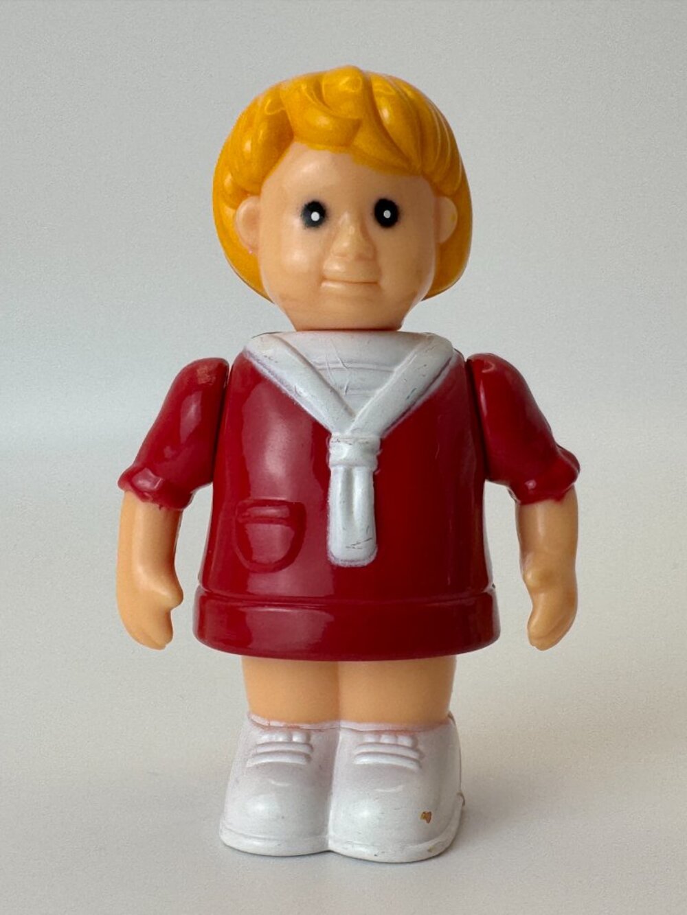 Redbox Dollhouse Family DAUGHTER GIRL Red Dress Toy Figure 2.75"